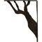 Ekena Millwork Damon Wrought Iron Bracket, (Single center brace), Antiqued Warm Silver 1 1/2"W x 10"D x 12"H BKTM01X10X12SDAAWS - alternate 10